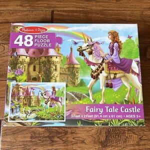 Melissa & Doug Fairy Tale Castle 48 Piece Floor Puzzle 3 Feet x 2 Feet